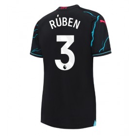 Manchester City Ruben Dias #3 Tredje Kläder Dam 2023-24 Kortärmad